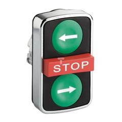 Przycisk ziel. kryty/czerw. wystający/ziel. kryty trzyklawiszowy O22 z ozn. ZB4BA73133