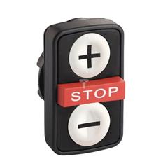 Przycisk biały kryty/czerw. wystający/biały kryty trójklawiszowy O22 z ozn. ZB5AA71115