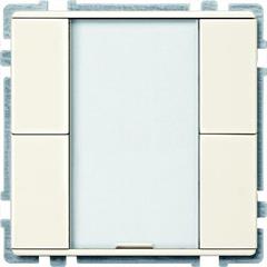 Przycisk podwójny plus, biały, połysk, Artec/Antique MTN628144