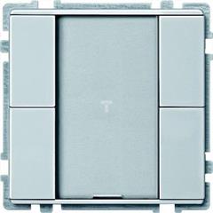 Przycisk podwójny plus, aluminium, Artec/Antique MTN628160