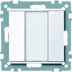 Przycisk pojedynczy plus, biały active, połysk, system M MTN617125