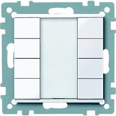 Przycisk poczwórny plus, biały active, połysk, system M MTN617425