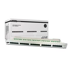 Patch panel telefoniczny ISDN 19cali 25xRJ45 U/UTP kat.3 1U szary DN-91325-1