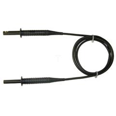 Przewód pomiarowy 5m czarny ekranowany 5kV /wtyki bananowe/ WAPRZ005BLBBE5K