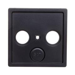 Plakietka centralna gniazda antenowego 2/3 wyjścia antracyt 12036086