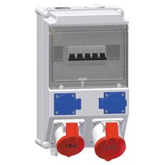 Zestaw gniazd remontowych 400/230V IP44 w pełni okablowany i zabezpieczony 513404