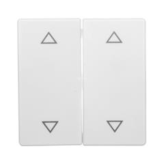 Berker Q.1 Klawisze z nadrukiem symbolu /strzałki/ śnieżnobiały aksamit 16446089 /2szt./