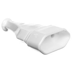 Gniazdo wtyczkowe przenośne płaskie 2,5A 250V rozbieralne białe GN-11