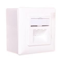 Gniazdo teleinformatyczne natynkowe 2x RJ45 STP kat. 6 DN-9006-N
