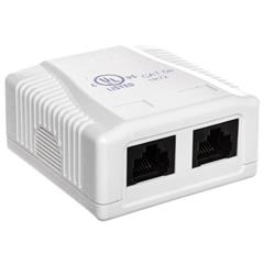 Gniazdo teleinformatyczne natynkowe 2x RJ45 UTP kat. 5e DN-93804-1