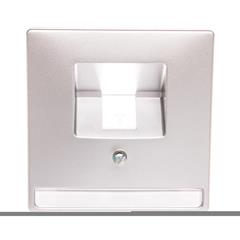 Merten Artec Plytka centralna pojedyncza pod wkład RJ45/RJ11 aluminium MTN291860