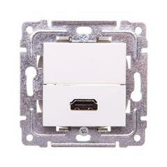 DANTE Gniazdo multimedialne HDMI bez ramki HDMI 180* typ żeńskie A białe 450450