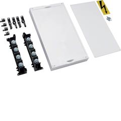 Blok uniwersalny N dla szyn zbiorczych 30x5/10mm pionowych 4 bieguny 50mm 450x250mm UE31D1