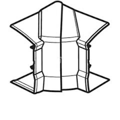 Kąt wewnętrzny 50x190 biały L44119010