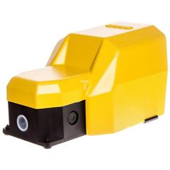 Wyłącznik nożny pojedynczy z osłoną żółty metal 2Z 2R   1Z 1R 2 kroki T0-PDKS11VX20