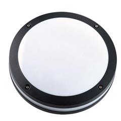 Plafoniera zewnętrzna obudowa z odlewanego aluminium klosz mleczny PC bez źródła światła IP54 LP-14-054 LAMPRIX