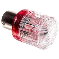 Dioda LED błyskająca Ba15s 220 V AC czerwona T0-IKMF220K