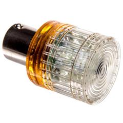 Dioda LED błyskająca Ba15s 220 V AC żółta T0-IKMF220S