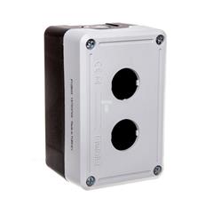 Kaseta sterownicza 2-otworowa fi22 pusta czarno-szara IP65 T0-PY2BOS