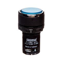 Przycisk sterowniczy monoblok niebieski T0-MB100DM