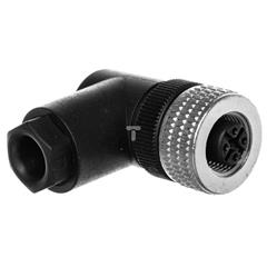 Złącze żeńskie M12 kątowe 5-pinowe dławica Pg7 metal XZCC12FCM50B