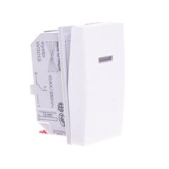Systo Łącznik schodowy 10A z podświetleniem 1 moduł biały 10A/250V WS013