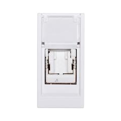 Systo Gniazdo komputerowe pojedyncze RJ45 Cat.5E FTP 1 moduł biały WS213