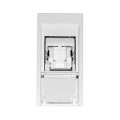 Systo Gniazdo komputerowe pojedyncze RJ45 kat.6 FTP z polem opisowym 1 moduł biały WS222