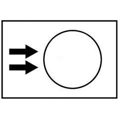 Etykieta, 30x40mm, biały, right, fast ZB2BY4908