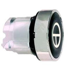 Napęd przycisku czarna kryta O 22, z sam. powr., T ZB4BA245