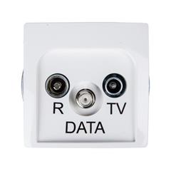 Simon Basic Gniazdo antenowe RD/TV/DATA białe BMAD.01/11 WMUA-06xxxx-1013