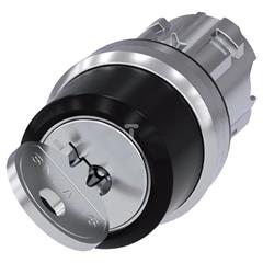 Napęd przełącznika 3 położeniowy I-O<II 22mm 2x klucz RONIS SB30 stabilny/niestabilny metal IP69k Sirius ACT 3SU1050-4BN51-0AA0