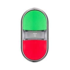 Napęd przycisku podwójnego 22mm zielony i czerwony plastikowy IP69k Sirius ACT 3SU1030-3AB42-0AA0