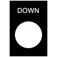 Etykieta, 30x40mm, czarny, DOWN ZB2BY2308