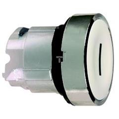 Główka przycisku biała kryta O 22, z sam. powr., I ZB4BA131