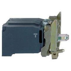 Zestaw św. biały z korpusem/kołnierzem mocującym z żarówką BA9s 110…120V ZB4BV3D1