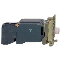 Zestaw św. z korpusem/kołnierzem mocującym z żarówką BA9s 220...240V 1NO ZB4BW041