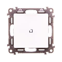 VALENA LIFE Łącznik jednobiegunowy z podświetleniem biały 752110