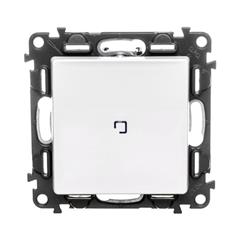 VALENA LIFE Łącznik jednobiegunowy z podświetleniem biały 752104