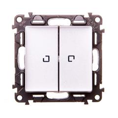 VALENA LIFE Łącznik schodowy z podświetleniem aluminium 752309