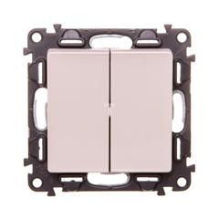 VALENA LIFE Przycisk przełączny podwójny kremowy 752218