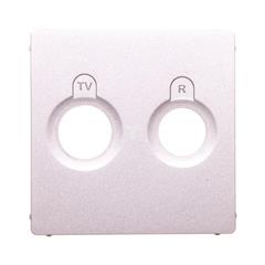 VALENA LIFE Plakietka gniazda antenowego aluminium 754782