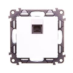 VALENA LIFE Gniazdo telefoniczne pojedyncze RJ11 biały 753138