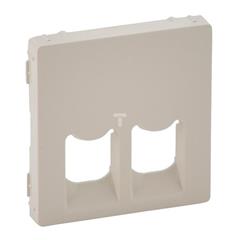 VALENA LIFE Plakietka gniazda komputerowego podwójnego kremowy 755421