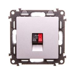VALENA LIFE Gniazdo głośnikowe aluminium 753372