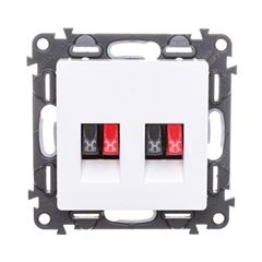 VALENA LIFE Gniazdo głośnikowe biały 753178