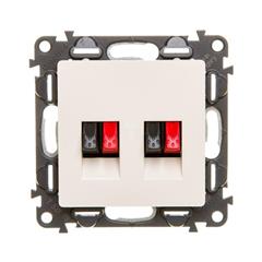 VALENA LIFE Gniazdo głośnikowe kremowy 753278