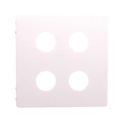 VALENA LIFE Plakietka gniazda podwójnego banan  biały 755290