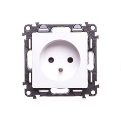 VALENA LIFE Gniazdo pojedyncze z/u 2P+Z z przesłonami biały 753180