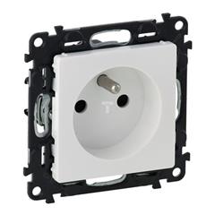 VALENA LIFE Gniazdo pojedyncze z/u 2P+Z biały 753185